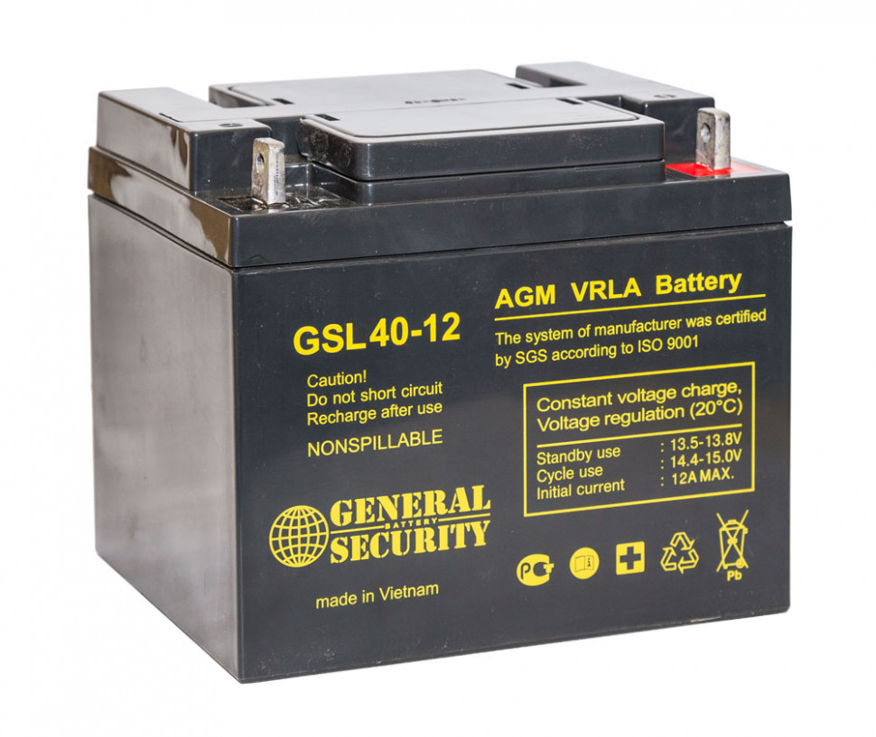 Аккумулятор для ИБП - General Security GSL 40-12