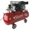 Компрессор воздушный масляный Sturm! AC931031, 2,4кВт, 370 л/мин, ресивер 100 л,  ременной привод